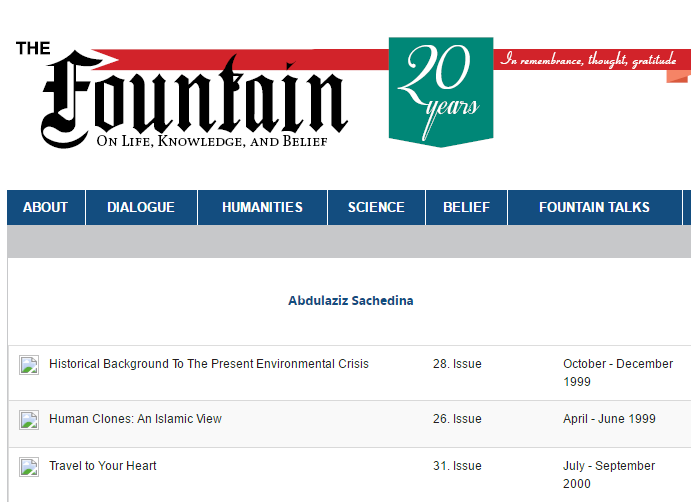 abdulaziz sachedina- the fountain